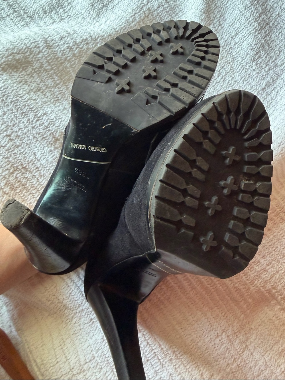 Rare Vintage Giorgio Armani Black Label Platform Oxford Heels - Picture 5 of 9